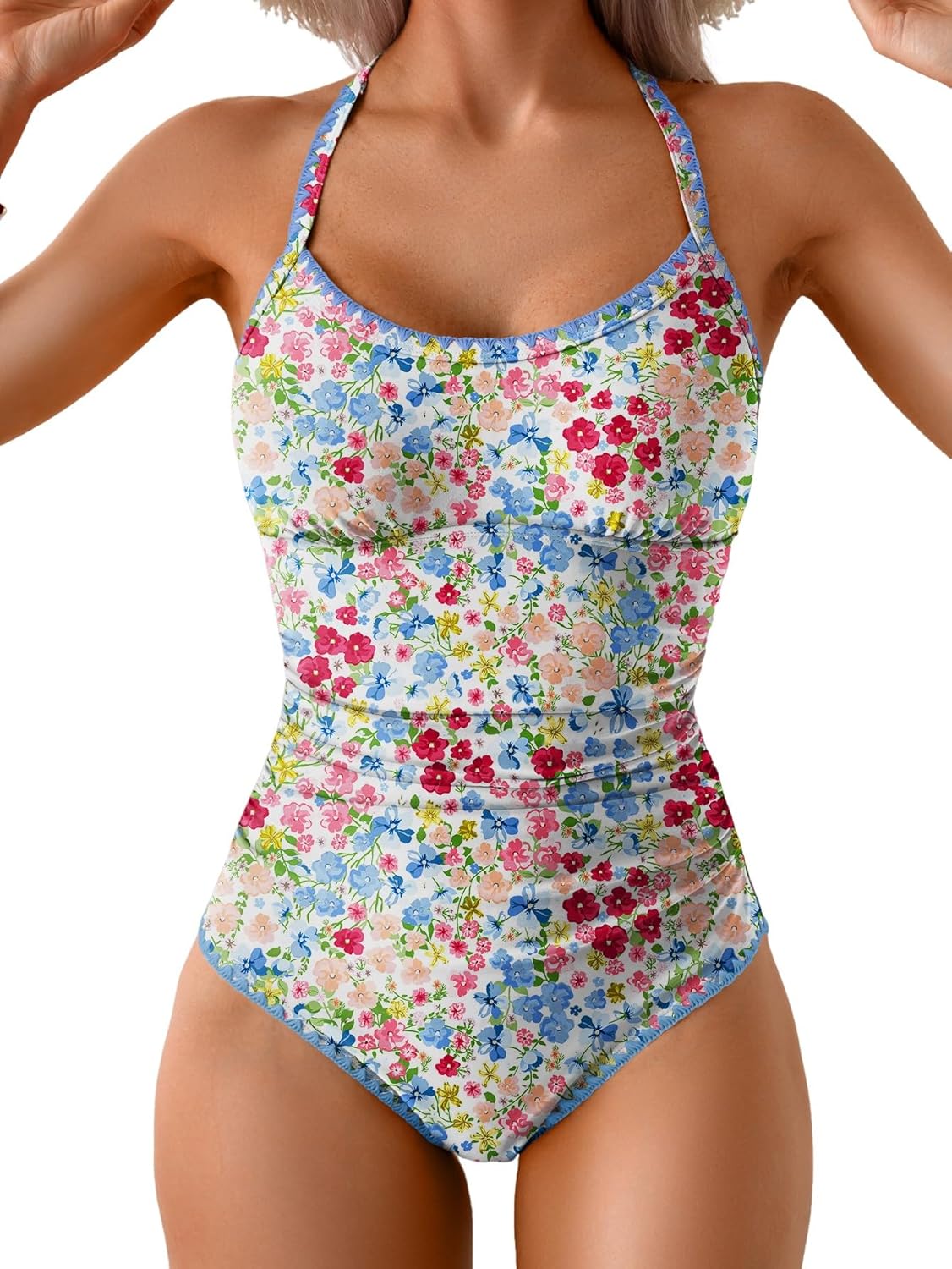 Eomenie Women's One Piece Swimsuit with Tummy Control Feature