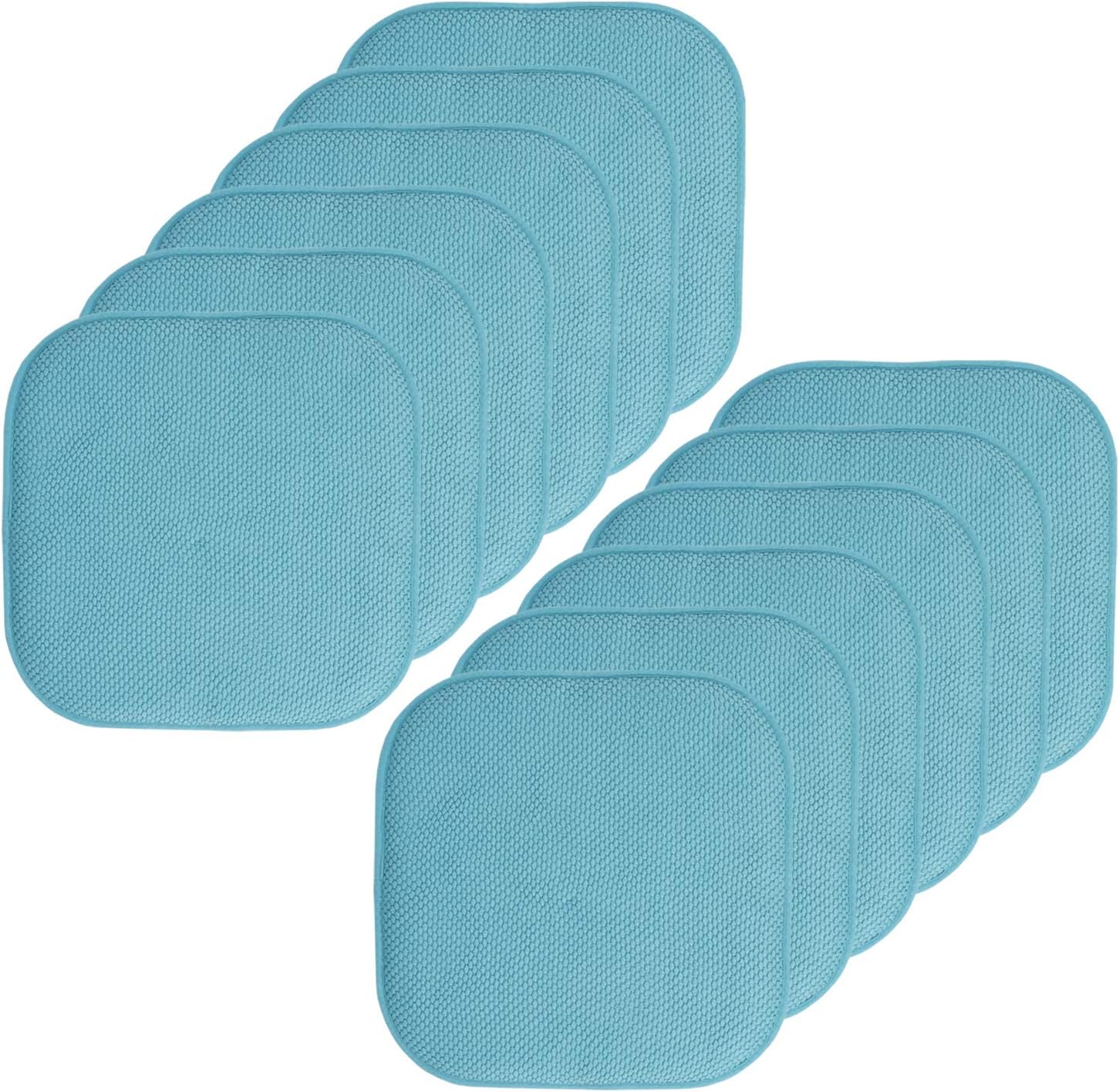 Sweet Home Collection Memory Foam Chair Cushion Pads 16in x 16