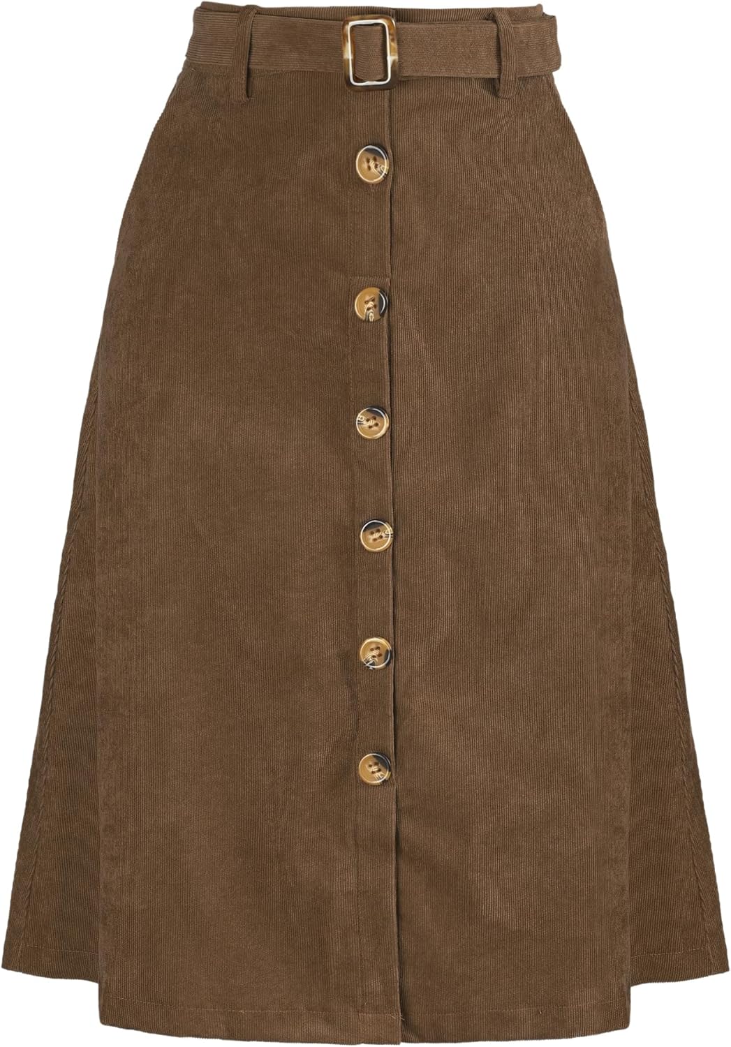 Allegra K Womens High Waist A-Line Corduroy Midi Skirt Review