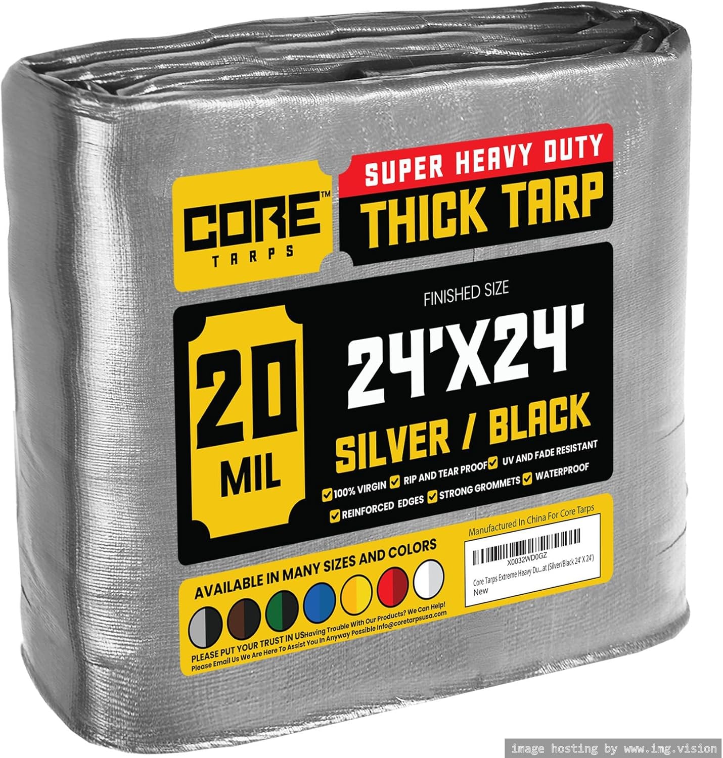 Core Tarps Extreme Heavy Duty 20 Mil Tarp Cover for All Needs