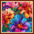 Cross Stitch Kits Stamped Full Range Embroidery Kit 18x18 in