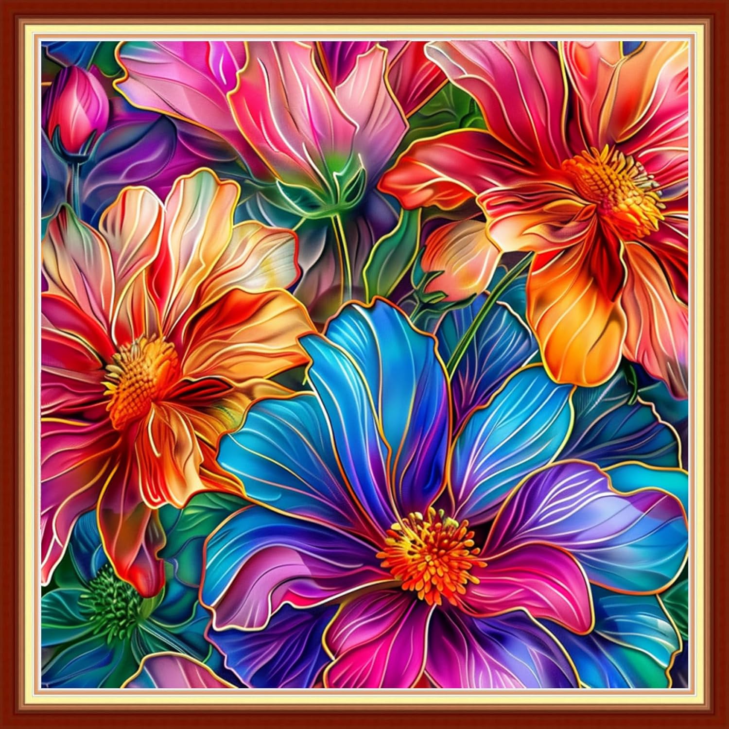 Magxvouy Cross Stitch Kits for Beginners - 11CT Printed Patterns