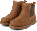 Toddler Casual Boot - Durable Faux Leather Slip-On for Little Kids