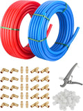 EFIELD 1/2-in Pex-A Tubing Kit 200 ft with Brass Expansion Fittings