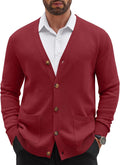 Men's Cardigan Sweater V Neck Button Down - Classic Casual Layering