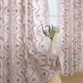 Boho Curtains 84 in Length Farmhouse Floral Drapes - Light Filtering