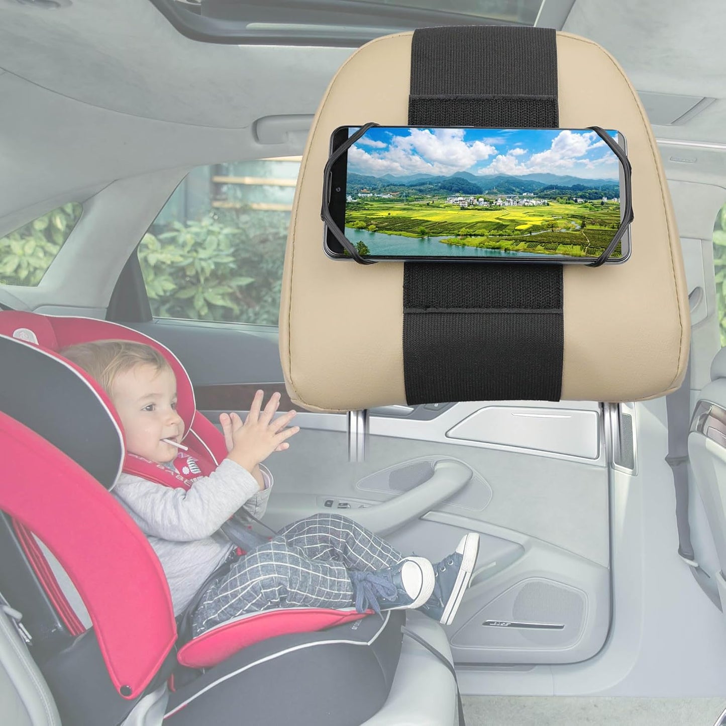 Universal Silicone Car Phone Mount - Perfect for Back Seat Kids!