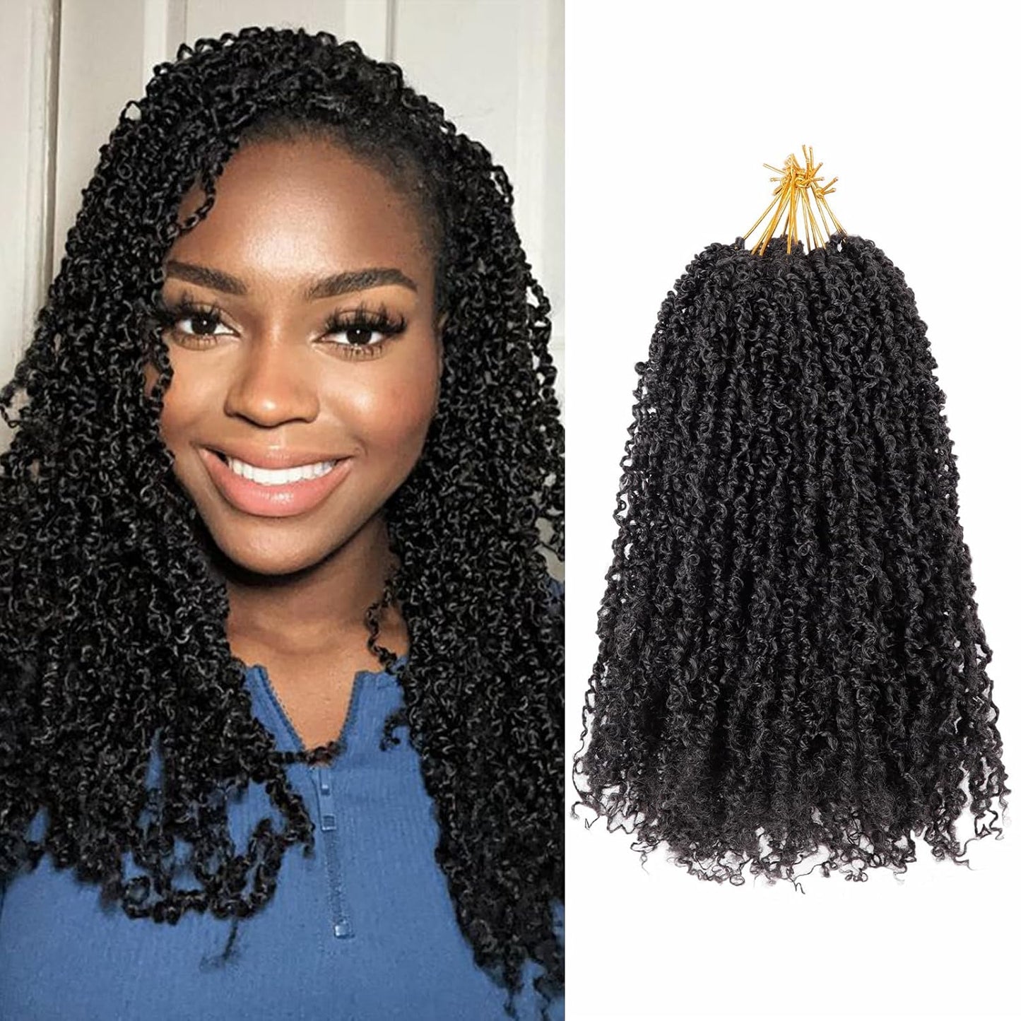 14 Inch Pre-Looped Yanky Twist Crochet Hair for Stylish Looks