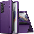 Samsung Galaxy Z Fold 6 Slim Case with S Pen Holder - Dark Purple