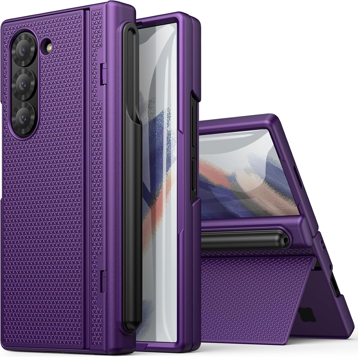 Samsung Galaxy Z Fold 6 Slim Case with S Pen Holder & Kickstand