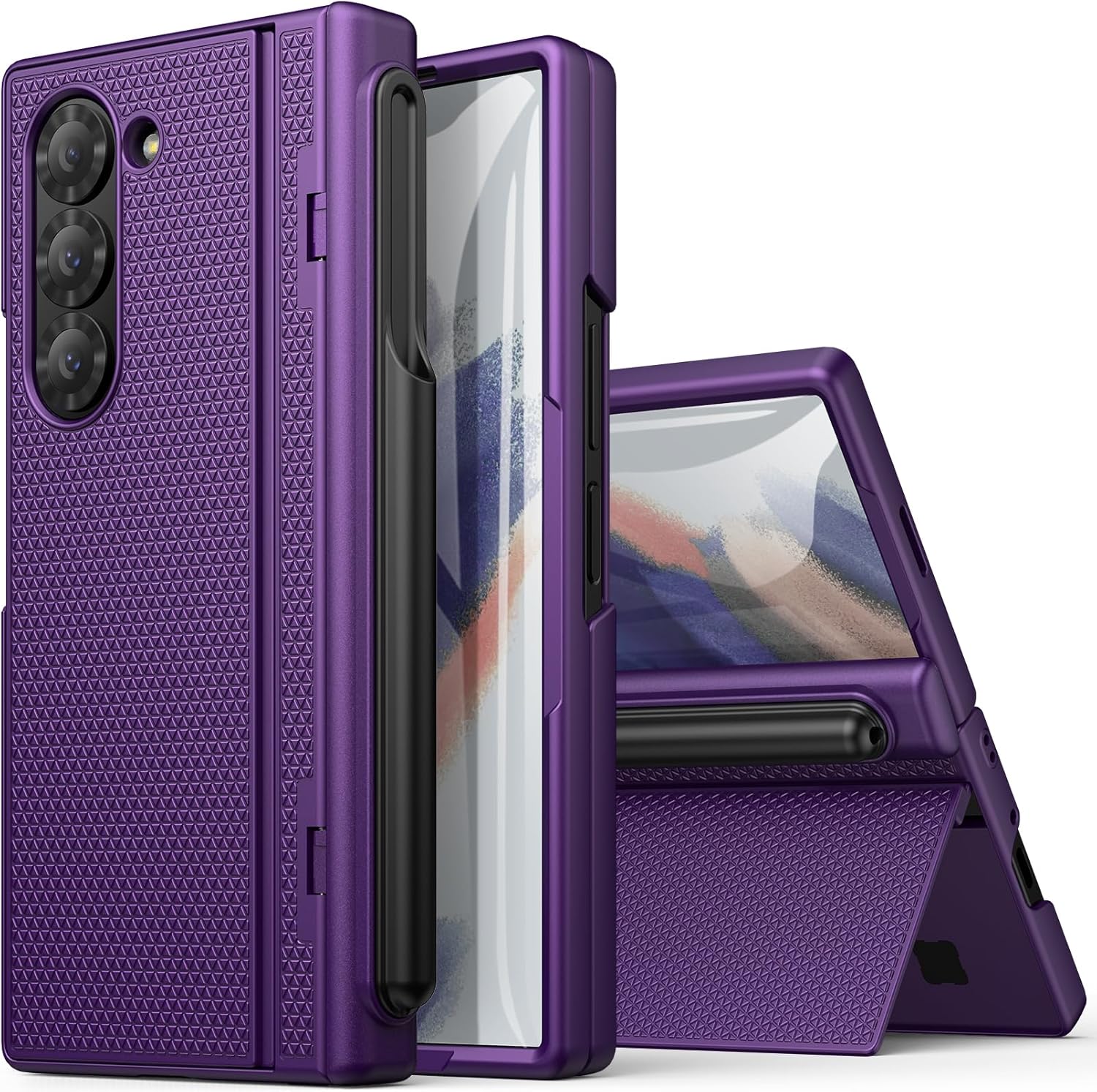 Samsung Galaxy Z Fold 6 Slim Case with S Pen Holder & Kickstand