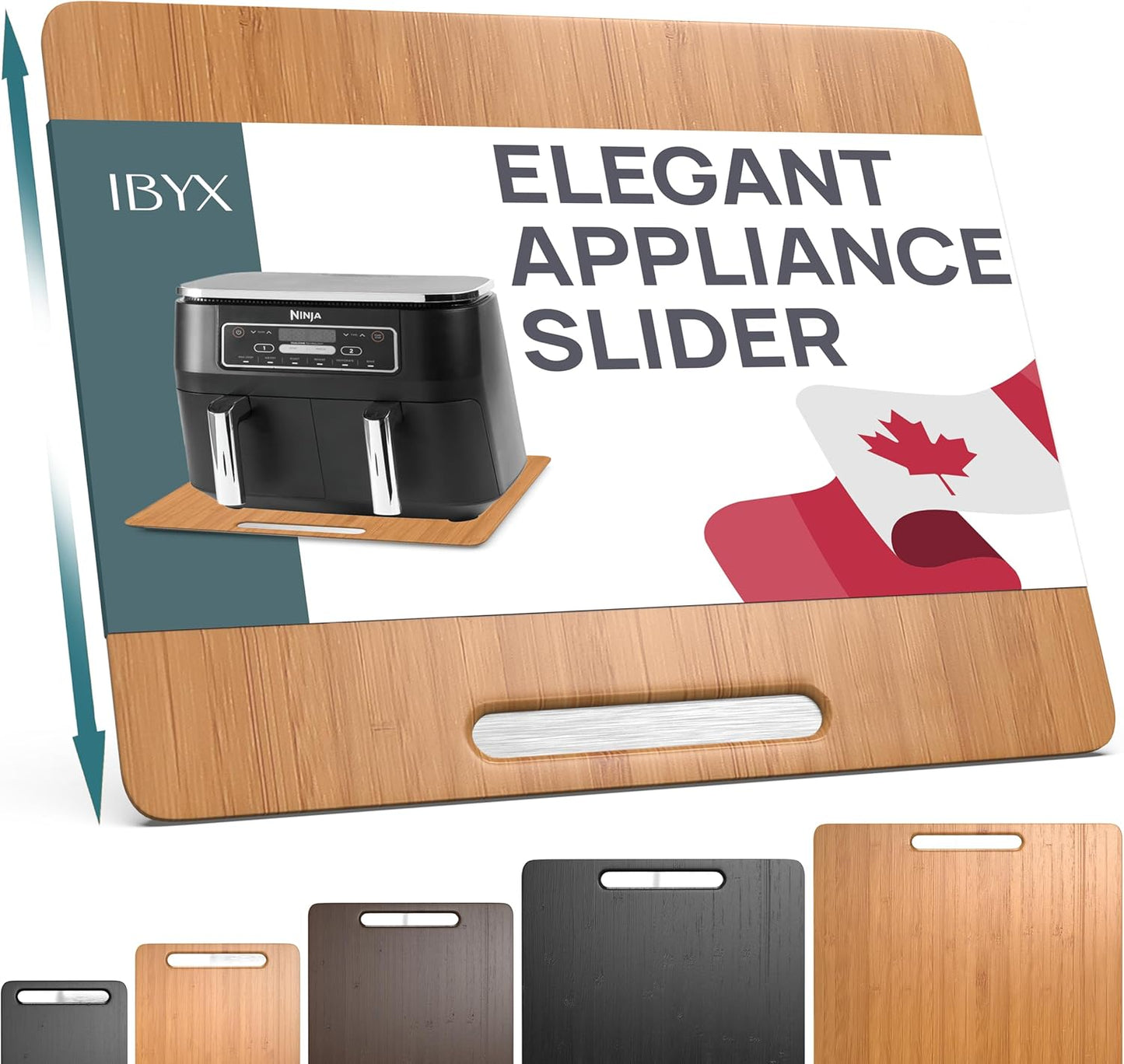 Ibyx Elegant Sliding Tray for Coffee Makers and Kitchen Appliances