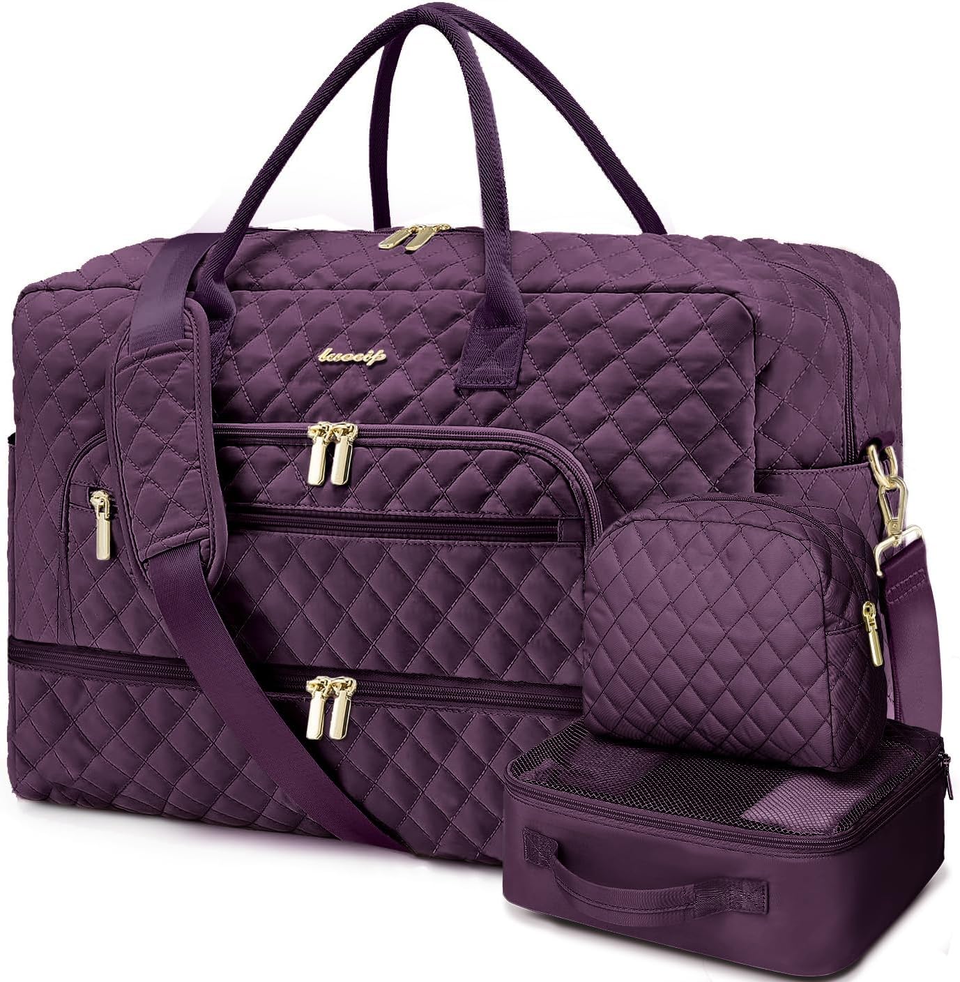 Large Women Travel Duffle Bag for Weekend and Gym Use