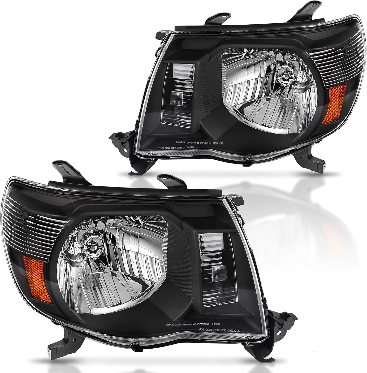 DWVO Headlights Assembly for Tacoma 2005-2011 - Black Housing