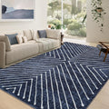 Geometric Area Rug 9x12 for Living Room and Bedroom Decor