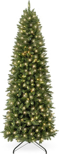Best Choice Products Prelit Pencil Christmas Tree - Slim 6ft Lighted