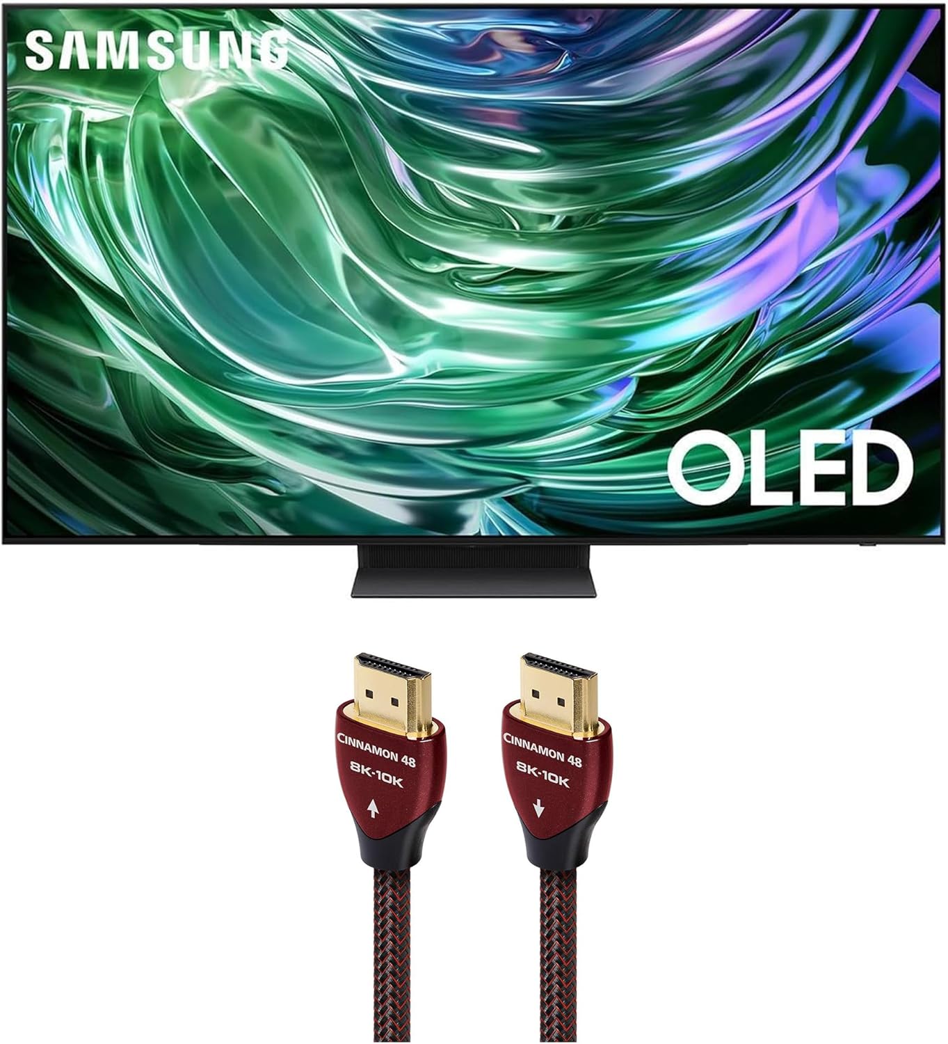 Immerse in Cinematic Brilliance - Samsung 65 4K OLED TV + AudioQuest 8K HDMI Cable