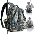 Piscifun Fishing Backpack with Rod Holder - Versatile Travel Tackle