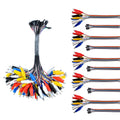 Oiyagai 10PCS 2 in 1 Alligator Clip to Dupont Wire for Testing