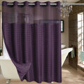 Extra Wide No Hook Shower Curtain with Snap in Liner, 108W x 74H