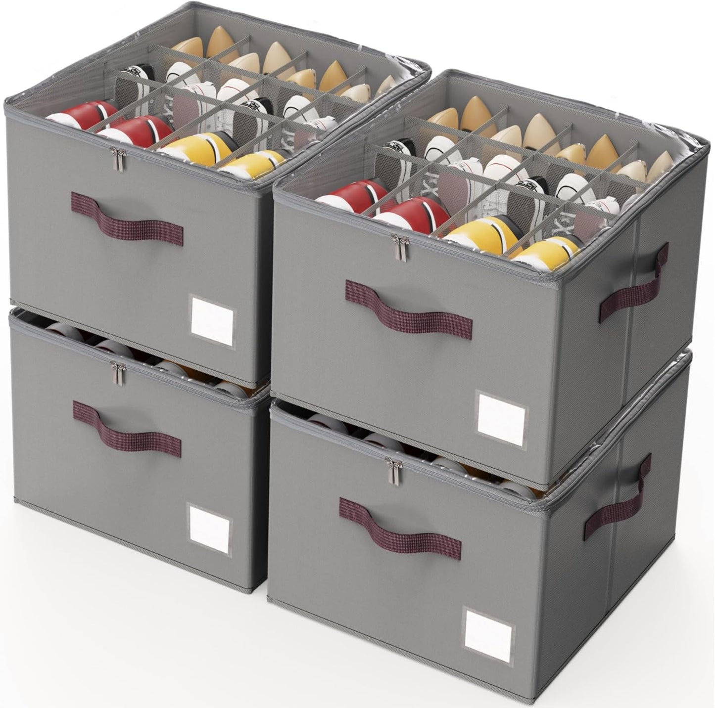Criusia Shoe Organizer for Closet - Efficient Storage Solution