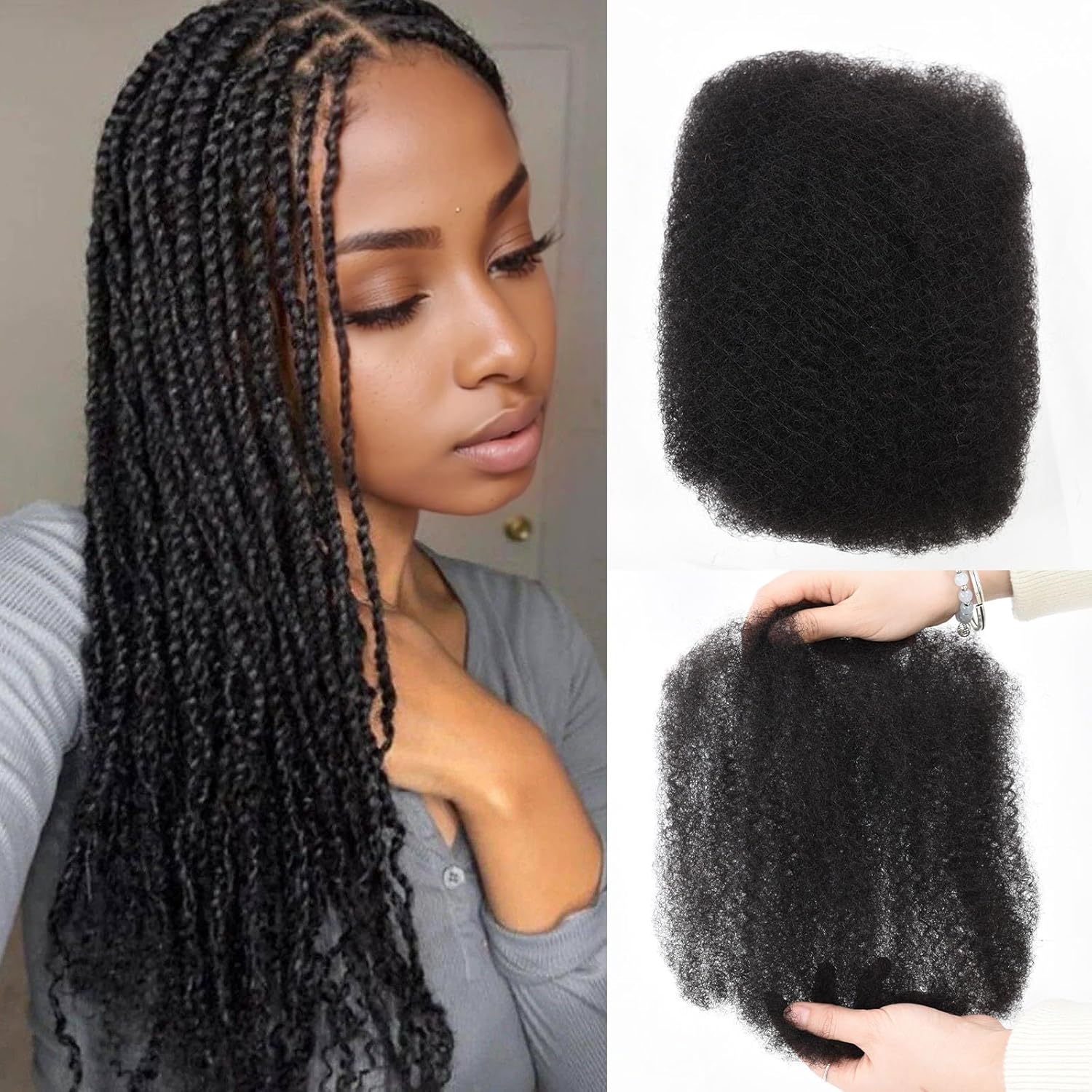 Teresa Afro Kinkys Bulk Human Hair for Twists and Dreadlocks