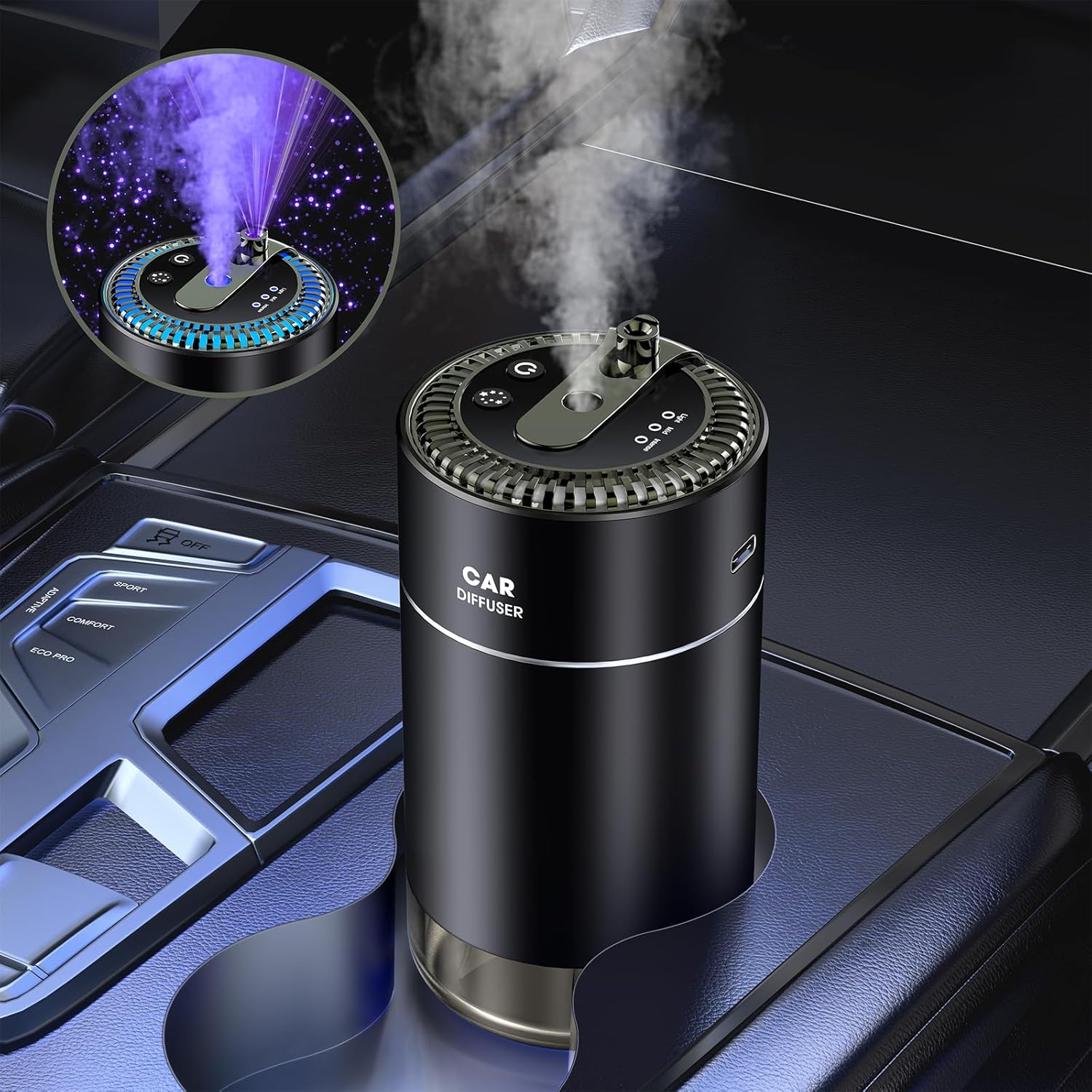 RoyAroma Smart Car Air Freshener & Diffuser