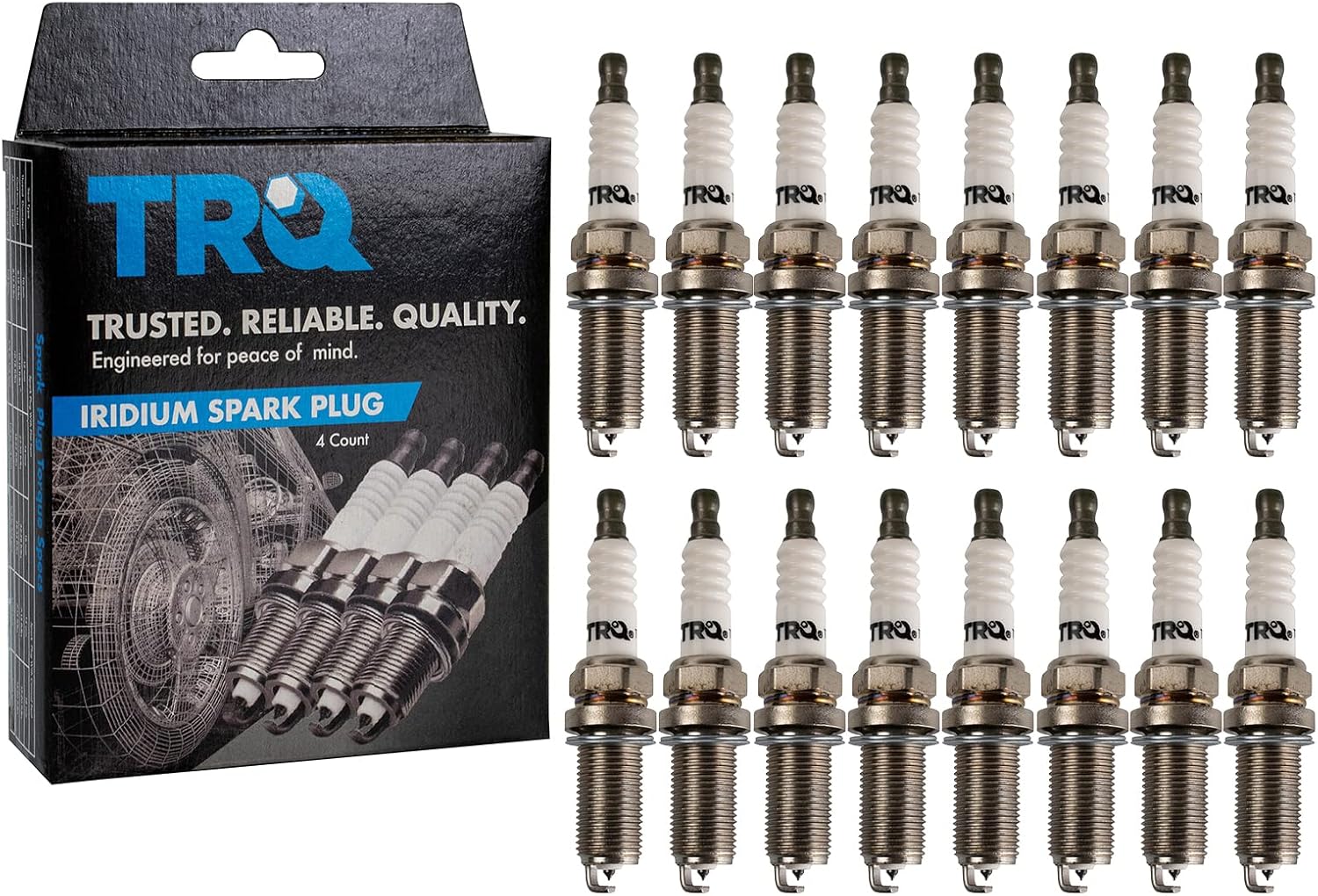 TRQ Spark Plug Set 16 Piece Iridium for 98-08 Mercedes-Benz