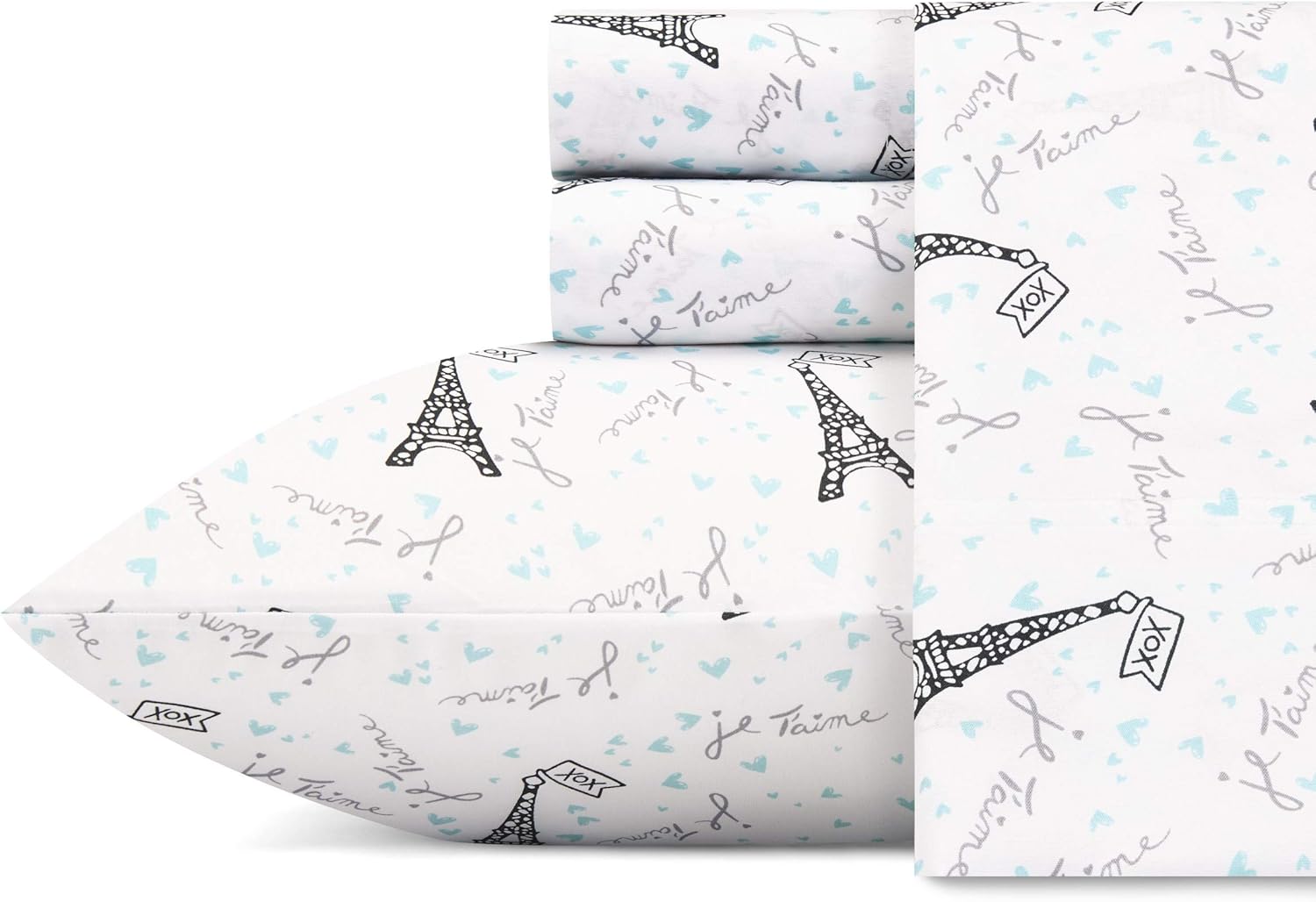Betsey Johnson Je Taime Paris King Microfiber Sheet Set Review