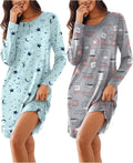 Comfortable Ekouaer Women's Sleepshirt Dress for Relaxing Nights