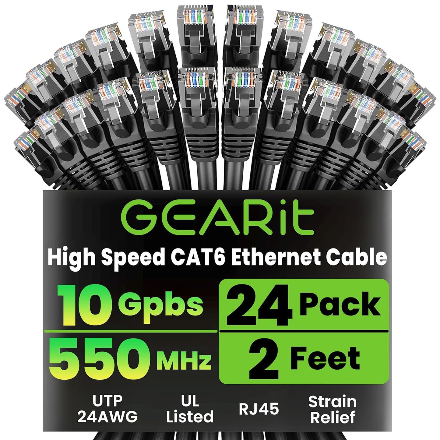 High-Performance Cat 6 Ethernet Cable Pack for Reliable Networking