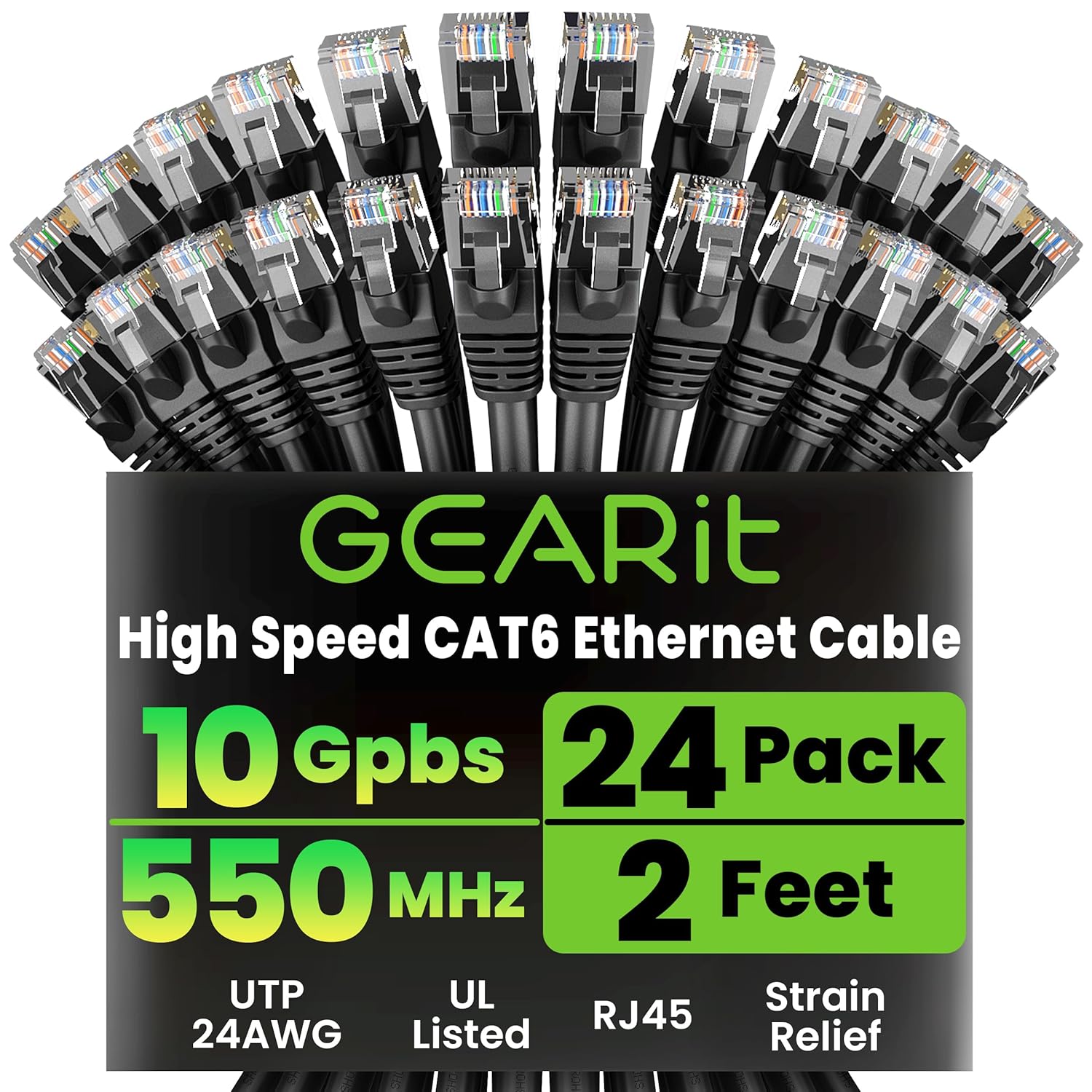 High-Performance Cat 6 Ethernet Cable Pack for Reliable Networking