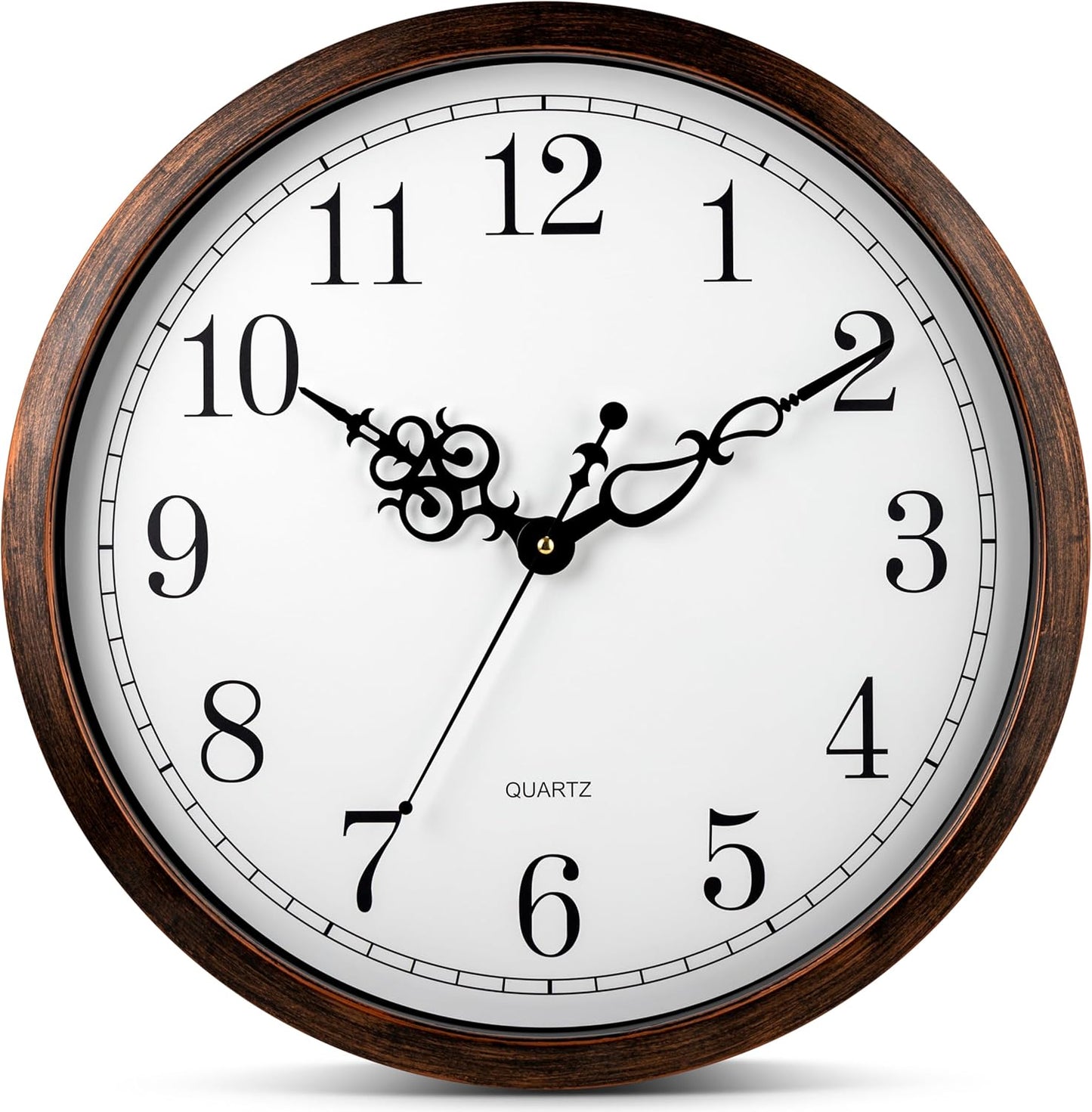 Large 18 Inch Wall Clock with Silent Non Ticking Quartz Movement