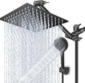 High/Low Pressure Rain Shower Head Combo with 11 in Adjustable Arm