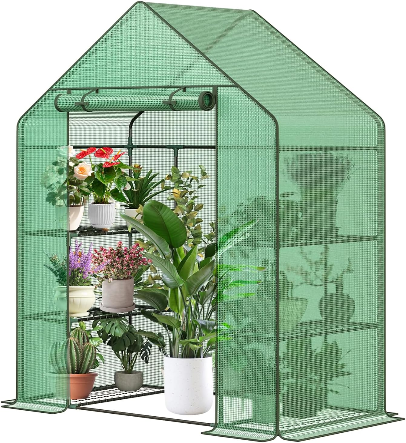 Heavy Duty Greenhouse 56 x 28 x 76 for Outdoor Plant Growth