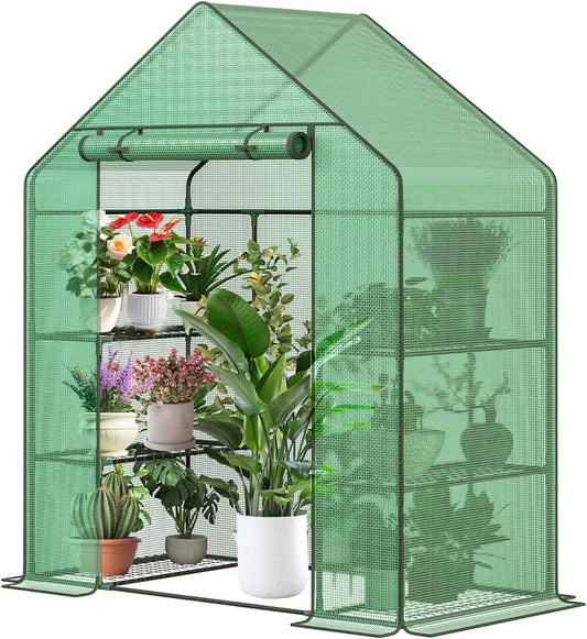 Heavy Duty Greenhouse 56 x 28 x 76 for Outdoor Plant Growth