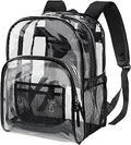 Clear Backpack for School - Large Durable Transparent Bag for College