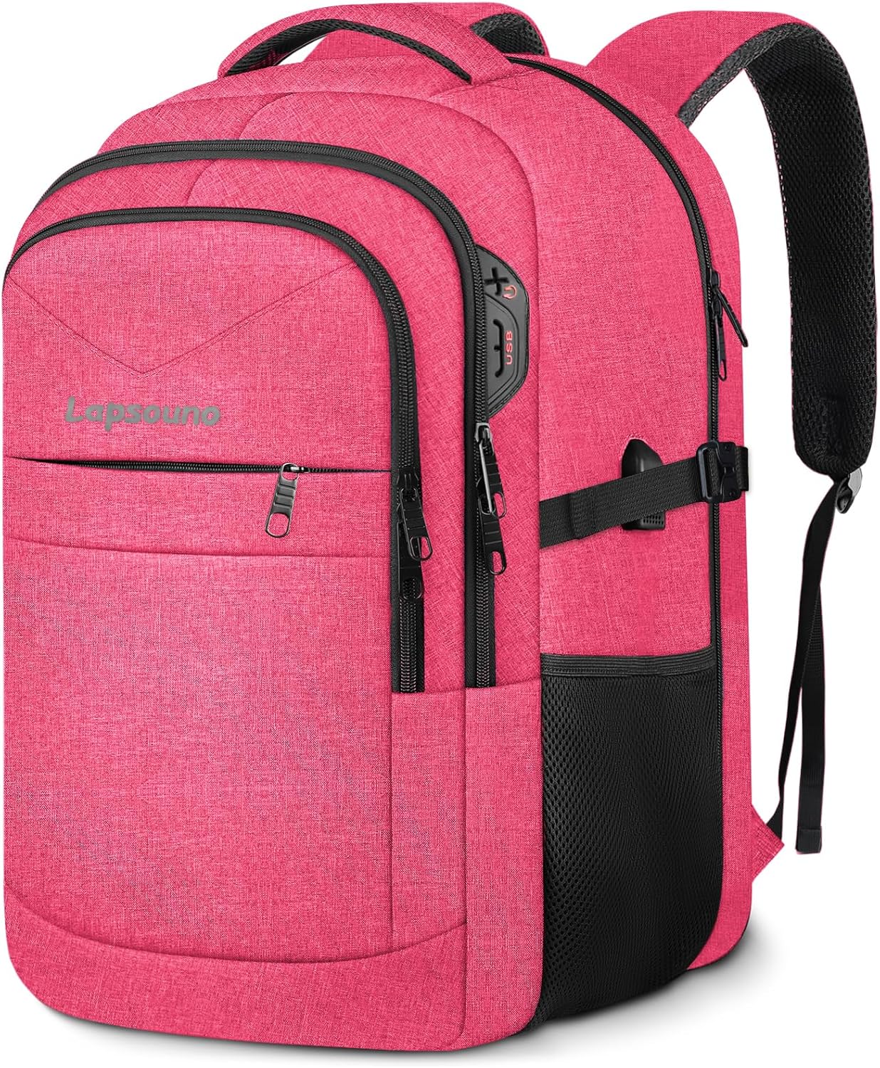 Lapsouno Extra Large Travel Laptop Backpack with USB Port