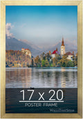 wallsthatspeak 17x20 Gold Picture Frame for Puzzles Posters Photos