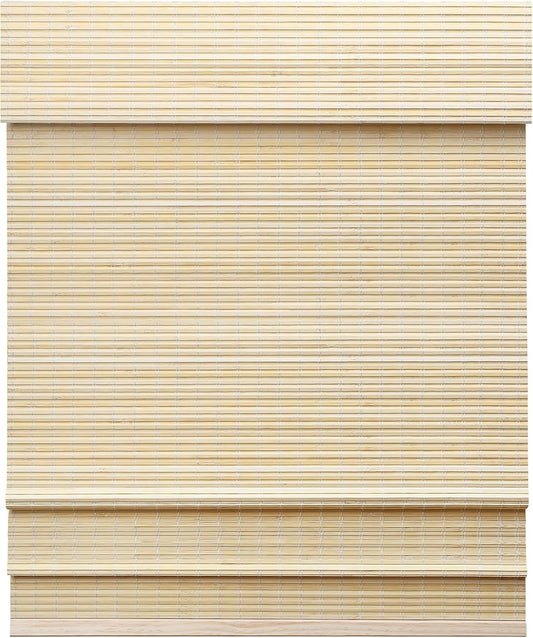 Cordless Bamboo Roman Shades for Privacy and Style in Home