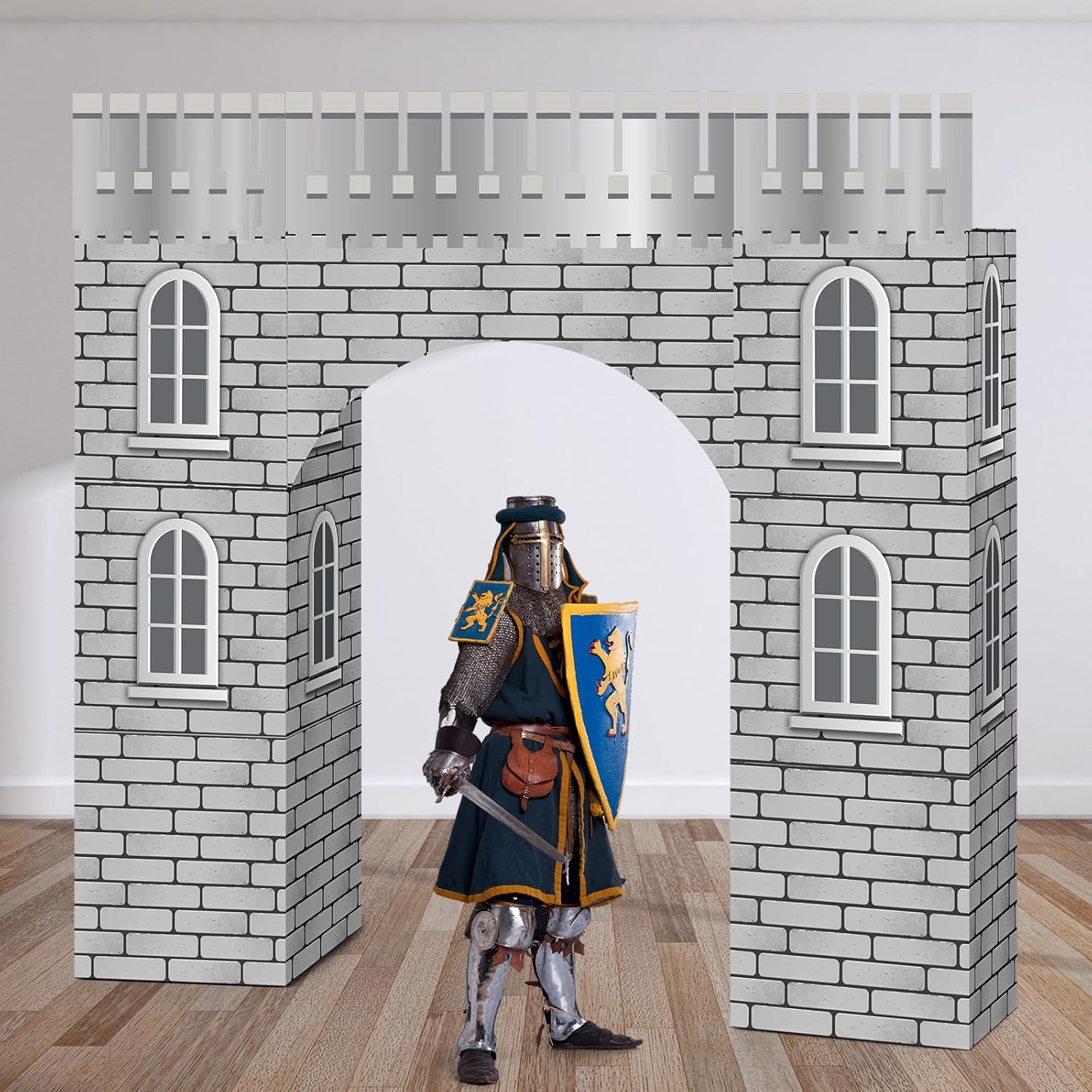 Medieval Party Decorations for Kids - Knight Cardboard Castle