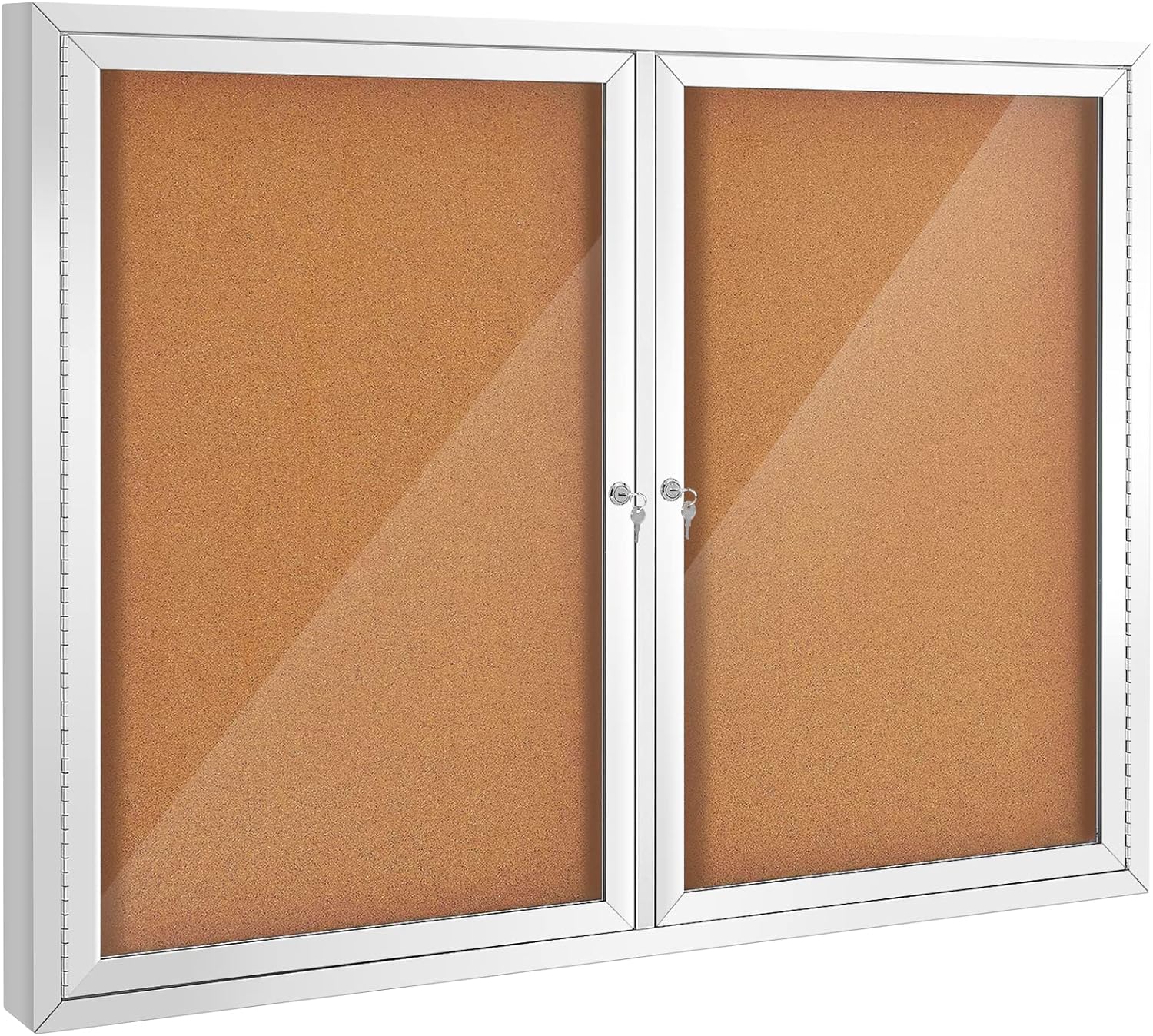 SWANCROWN Weather Resistant Enclosed Bulletin Board for Outdoor Use