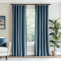 Luxury Blue Blackout Curtains - Soundproof & Stylish!