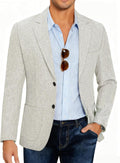 Mens Casual Blazer Slim Fit Sport Coat Lightweight Two