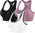 Heathyoga High Impact Sports Bra for Women - Supportive Racerback