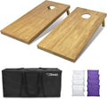 GoSports 4 ft x 2 ft wooden cornhole boards for competitive play