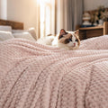 King Size Rose Smoke Flannel Fleece Blanket - Ultra Soft 340GSM