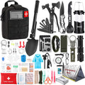 Survival Kit 252 pcs Emergency Gear and First Aid - Compact Molle Pack