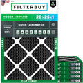 Filterbuy 20x25x1 Air Filter MERV 8 for Odor & Allergy Defense