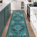 Ciicool Washable Vintage Runner Rug 2ft 6in x 10ft ft - Low Pile Non
